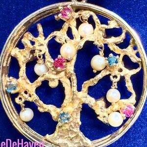 14k Vintage ‘Tree of Life’ Charm pendant